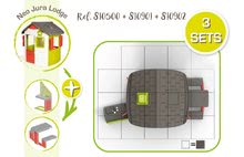 Zubehör für Spielhäuser - Picknicktisch mit zwei Bänken zur Smoby Neo Jura Lodge mit UV- Filter_17