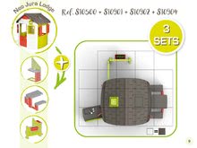 Domečky pro děti - Domeček Neo Jura Lodge Smoby 2 dveře 2 okna s okenice a krmítko pro ptáky od 2 let_22