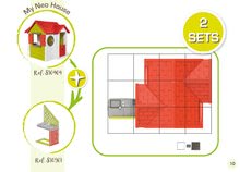 Kućice za djecu - Kućica My Neo House Smoby 1 vrata 2 prozora s žaluzinama i 2 okrugla prozora sklopiva od 2 godine_11