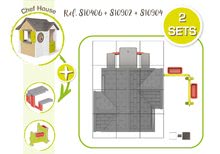 Kerti játszóházak gyerekeknek - Házikó természetes My New House Smoby bővíthető 2 ablak zsalugáterrel 2 kerek ablak és felezett ajtó 135 cm magas UV szűrővel 2 évtől_21