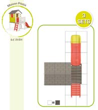 Kućice s toboganom  - Set dječja kućica na stupovima Pilings House Smoby s 1,5 m toboganom s kuhinjom i vrtom_26