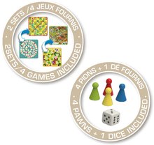 Accesorii la căsuțe - Set de 4 jocuri de societate pentru măsuța de picnic Games Drawer Set Smoby plasat într-un sertar de la 3-6 ani_0
