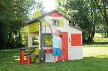 Kerti játszóházak gyerekeknek - Házikó Jóbarátok teljes felszereléssel elegáns színekben Friends House Evo Playhouse Smoby bővíthető_7