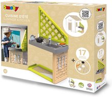Zubehör für Spielhäuser - Sommerküche Summer Kitchen mit 17 Zubehörteilen für Smoby-Spielhäuser mit Kochfeld und Spülbecken zum Geschirrspülen mit UV-Filter ab 24 Monaten_5