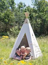 Špeciálne len u nás - Stan prírodný Indoor&Outdoor Teepee Evolutive Smoby nastaviteľný a predzáhradky s kvetináčmi pri chodníku od 24 mes_11