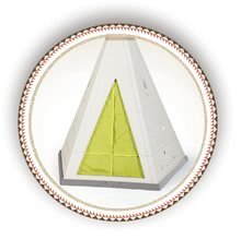 Ekskluzivno kod nas - Prirodni šator Indoor&Outdoor Teepee Evolutive Smoby podesiv s kolicima i vrtom pod suncobranom od 24 mjes_0