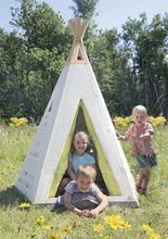 Domčeky pre deti - Stan prírodný Indoor&Outdoor Teepee Evolutive Smoby výškovo nastaviteľný 159-184 cm s textilným závesom UV filter od 2-8 rokov_0