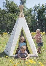 Ekskluzivno kod nas - Prirodni šator Indoor&Outdoor Teepee Evolutive Smoby podesiv s kolicima i vrtom pod suncobranom od 24 mjes_0