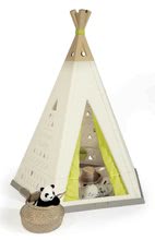 Ekskluzivno kod nas - Prirodni šator Indoor&Outdoor Teepee Evolutive Smoby podesiv s kolicima i vrtom pod suncobranom od 24 mjes_19