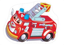 Puzzle pro nejmenší - Puzzle podlahové hasičské auto Dohány velké 12 dílů od 24 měsíců_0