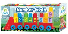 Kocke za najmlajše - Vlak z didaktičnimi kockami Dohány lokomotiva z 2 vagonoma od 18 mes_3