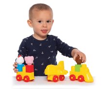 Cuburi si jocuri de construit - Joc de construit Primul meu tren Dohány locomotiva cu 2 vagoane și animăluțe de la 18 luni_2