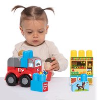 Jeux de construction pour les tout-petits - Construction de voiture de pompier Dohány Avec 2 figurines à partir de 12 mois_2