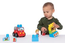 Giochi di costruzioni per i più piccoli - Gioco di costruzione  camion dei pompieri  Dohány con cubi 2 personaggi dai 12 mesi_0