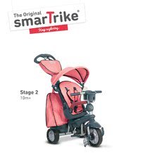 Tricikli za djecu od 10 mjeseci - SMART TRIKE 8200100 trojkolka EXPLORER Pink 360° nové riadenie 5v1 s polohovateľnou opierkou a tlmičom šedo-ružová od 10-36 m _1
