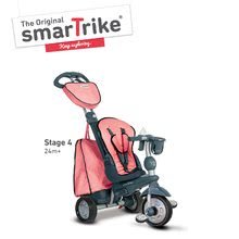 Triciclete de la 10 luni - Tricicletă Explorer Pink 5in1 smarTrike cu ghidare de 360° cu spătar rabatabil gri-roz de la 10 luni_3