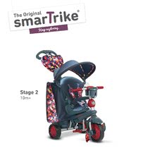 Triciclete de la 10 luni - Tricicletă Explorer Grey&Red 5in1 smarTrike cu ghidare la 360° şi spătar rabatabil gri-roşu de la vârsta de 10 luni_2