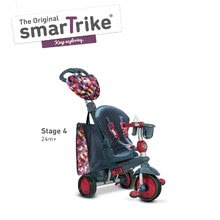 Triciclete de la 10 luni - Tricicletă Explorer Grey&Red 5in1 smarTrike cu ghidare la 360° şi spătar rabatabil gri-roşu de la vârsta de 10 luni_0