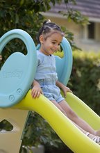 Skluzavky pro děti - Skluzavka s vodotryskem Toboggan XL Slide Green Smoby 230 cm plocha na klouzání s UV filtrem_5