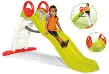 Tobogane pentru copii - Tobogan Toboggan Funny Smoby cu apă 200 cm cu val, verde de la 24 de luni_0