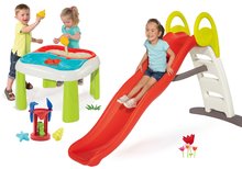 Rutschen mit Sandkasten - Set Rutsche Toboggan Funny Smoby Länge 2m und Spieltisch Wasser&Sand mit Mühle ab 24 Monaten_34