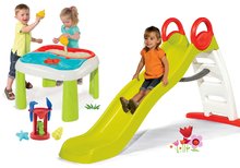 Šmykľavky s pieskoviskom -  NA PREKLAD - Toboggan Funny Smoby de 2m de deslizador Una mesa para jugar Agua y Arena con un molino desde 24 meses_29