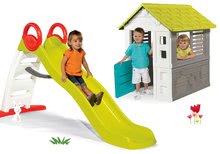 Skluzavky s domečkem - Set skluzavka Toboggan Funny délka 200 cm Smoby a domeček Jolie se 3 okny a 2 žaluziemi s UV filtrem_33