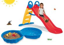 Rutschen mit Sandkasten - Set Rutsche Funny Toboggan Smoby 200 cm und Sandkasten Muschel zweiteilig 100 Liter ab 24 Monaten_5