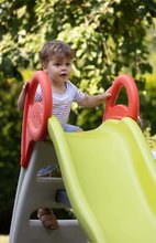 Tobogani za otroke - Tobogan z vodometom Funny Slide Green Toboggan Smoby 2 metrski dvoji dvojno trpežno ogrodje z UV filtrom od 24 mes_1