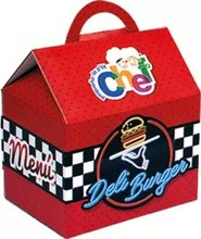 Egyszerű játékkonyhák - Játékkonyha Deli Burger Chicos piros 26 kiegészítővel_0