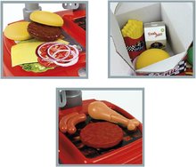 Bucătării simple de jucărie - Bucătăria Deli Burger Chicos roșie cu 26 accesorii_1