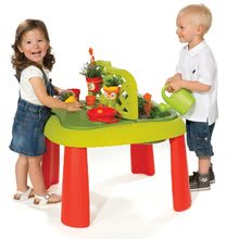 Dětský záhradní nábytek - Stůl Zahradník De jardinage 2v1 Smoby s plotem a 15 doplňky od 24 měsíců_0