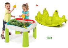 Zestawy mebli ogrodowych dla dzieci - Zestaw stół Ogrodnik De Jardinage 2w1 Smoby dwuczęściowy z ogródkiem i dwustronna huśtawka Piesek_9