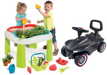 Gartenmöbel für Kinder Sets - Tischset Gärtner De Jardinage 2in1 Smoby zweiteilig mit Garten und Bobby Car Neo Anthrazit Rutscher mit Rückenlehne_27