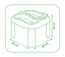 Dětský záhradní nábytek - Stůl Voda&Písek Smoby s dvojitým krytem a loďka s bábovičkami od 18 měsíců_4