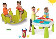Mobilier de jardin pour enfants et accessoires - Table Set Voda&Piesok 2v1 Smoby Un moulin et une balançoire double face Chien à partir de 18 mois_11