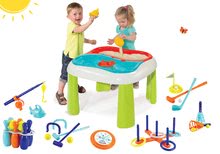 Mobilier de jardin pour enfants et accessoires - Table Set Voda&Piesok 2v1 Smoby avec moulin et ensemble sportif 7 jeux Jardin&Saisons à partir de 18 mois_11