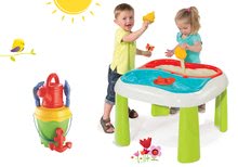 Dětský záhradní nábytek sety - Set stůl Voda&Písek 2v1 Smoby s mlýnem a kbelík set s konví od 18 měsíců_9