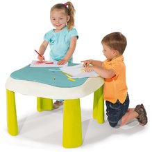 Peskovniki za otroke - Vrtna miza peskovnik z vodno igro Water&Sand Smoby s pokrovom in ladjica z modelčki od 18 mes_3