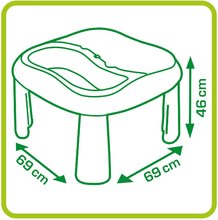 Homokozók gyerekeknek - Kerti asztalka homokozóval és vízzel Water&Sand Smoby fedéllel hajóval és formákkal 18 hó_0