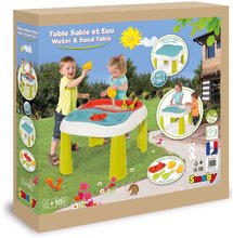 Spielhäuser mit Werkzeug - Set Spielhaus der Freunde in natürlichen Farben und Gartentisch Friends Evo Playhouse Green Smoby erweiterbar mit Sandkasten und Wasserspiel und Schubkarre mit Gartengeräten_27