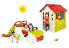 Prolézačky sety - Set prolézačka Adventure Car Smoby se skluzavkou dlouhou 150 cm a domeček Nature od 24 měsíců_18