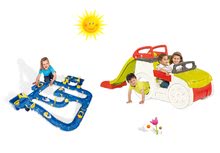 Prolézačky sety - Set prolézačka Adventure Car Smoby se skluzavkou 150 cm, vodní hra Waterplay Niagara od 24 měsíců_19