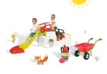 Kinderklettergerüste  - Kletterset Adventure Car Smoby mit Rutsche 150 cm lang, Schubkarren und Marine Eimer Set ab 24 Monaten_13