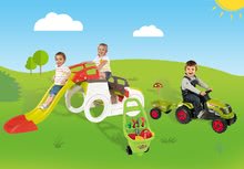 Preliezačky sety - Set preliezačka Adventure Car Smoby so šmykľavkou dlhou 150 cm, traktor Claas Farmer XL a vozík pre záhradníka od 24 mes_18