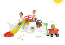 Wspinaczki dla dzieci - Zabawka Adventure Car Smoby z zjeżdżalnią o długości 150 cm i wózkiem do ciągnięcia z zestawem wiader od 24 miesięcy_14