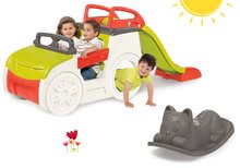 Penjalice setovi - Set penjalica Adventure Car Smoby s toboganom i siva klackalica Mačak, od 24 mjeseca_12