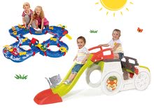 Klettergerüste Sets - Kletterset Adventure Car Smoby mit Rutsche und Wasserbahn Aquaplay ab 24 Monaten_21