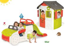 Preliezačky sety -  NA PREKLAD - Set de carrito de aventuras Adventure Car Smoby Con so šmykľavkou dlhou 150 cm y domček Neo Jura Lodge od 24 mes_27