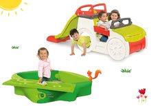 Penjalice setovi - Set penjalica Adventure Car Smoby s toboganom i pješčanik s navlakom i vodenom stazom, od 24 mjeseca_13